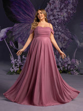 Plus Maternity  Halter Evening Gown with Draped Shoulders – Flowing Dress for Pregnancy Photoshoots & Baby Showers